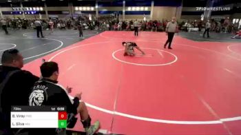 73 lbs Quarterfinal - Brennan Viray, Pride Wrestling vs Levi Silva, 4mg