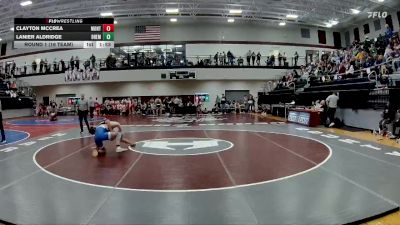 144 lbs Round 1 (16 Team) - Lanier Aldridge, Bremen vs Clayton McCrea, Jasper County