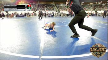 64 lbs Round Of 32 - Phoenix Wright, Caney Valley Wrestling vs Hayes McCarthy, Husky Wrestling Club