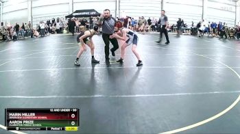 90 lbs Round 1 - Marin Miller, Riverview Elementary School vs Aaron Prize, Clarkston Middle School