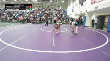 Girls 115 lbs Cons. Round 2 - Jeannette Healy, Carlmont Girls vs Mariah Lejender, El Camino&nbsp;Girls