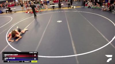 187 lbs Cons. Semi - Braxton Coey, MN vs Wes Wolke, MN