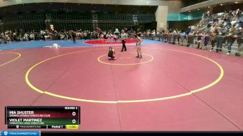 72-78 lbs Round 2 - Violet Martinez, Yerington Lions Wrestling vs Mia Shuster, Spanish Springs Wrestling Club