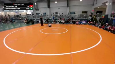 44 lbs Cons. Round 2 - Santana Rosales, Silverback Wrestling Fort Worth vs Ryder Felton, Takedown Elite Wrestling
