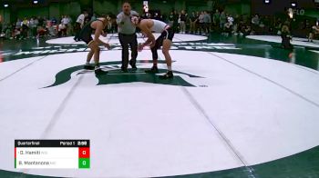 165 lbs Quarterfinal - Dean Hamiti, Wisconsin vs Beau Mantanona, Michigan