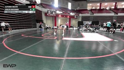 126 lbs Quarterfinal - Autumn Belvin, Shawnee High School Girls vs Aislyn Buckner, El Reno HS Girls