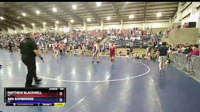 195 lbs Cons. Round 1 - Matthew Blackwell, UT vs Ben Bomberger, CA