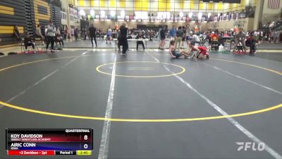 144 lbs Quarterfinal - Koy Davidson, Sebolt Wrestling Academy vs Airic Conn, Iowa