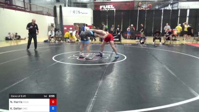 87 kg Consi Of 8 #1 - Noah Harris, Cougar Wrestling Club vs Kaleb Gelter, Cincinnati RTC