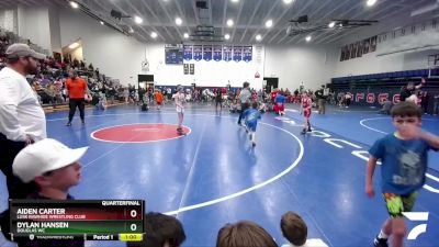 78 lbs Quarterfinal - Dylan Hansen, Douglas WC vs Aiden Carter, Lusk Rawhide Wrestling Club