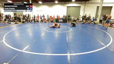 155 lbs Bryson Rhodes, Missouri Red vs Hans Strobl, North Carolina