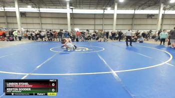 105 lbs Cons. Round 5 - Keiston Goodier, West Jefferson vs Landon Stohel, Sublime Wrestling Academy