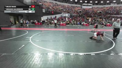 84 lbs Semifinal - Brooks Halverson, Iowa-Grant Youth Wrestling Club vs Miles Maes, De Pere