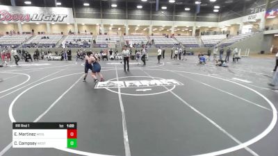 Rr Rnd 1 - Ezri Martinez, Wesley WC vs Charlotte Campsey, West Texas Grapplers