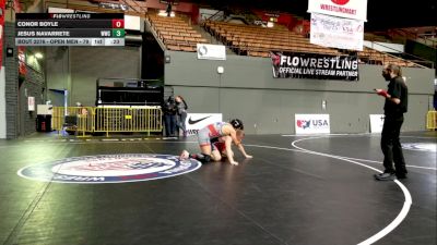 Open Men - 79 lbs Cons. Round 5 - Conor Boyle vs Jesus Navarrete, Wasco Wrestling Club