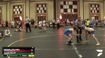 91 lbs Round 4 (6 Team) - Michael Stillwell, Dragons United vs Kaleb Collae, Armory WA