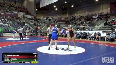 5A 170 lbs Quarterfinal - Kyra Looney, Sylvan Hills vs Alaskah Emery, Searcy