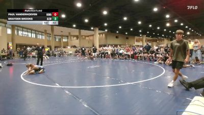 70 lbs Round 2 (6 Team) - Brayden Brooks, Alabama Elite Red vs Paul Vanderhoeven, North Desoto Wrestling Academy