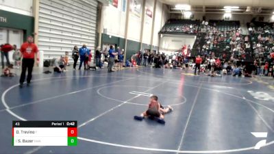 43 lbs Quarterfinal - Syrus Bazer, Nebraska Wrestling Academy vs Damian Trevino, Panhandle Wrestling Academy