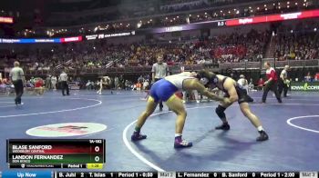 1A-182 lbs Champ. Round 1 - Landon Fernandez, Don Bosco vs Blase Sanford, Woodbury Central