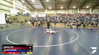 160 lbs Round 2 - Jaxson Cox, UT vs Karter Whitish, MT