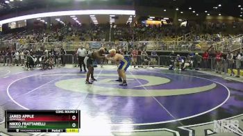 2A 285 lbs Cons. Round 2 - Jared Apple, Zephyrhills vs Nikko Frattarelli, Charlotte Hs