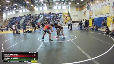 157 lbs Quarterfinal - Elijah Alvarez, SOWA vs Evan Martinez, Lakeland