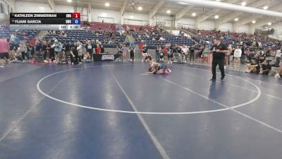 100 lbs 1st Place Match - Kathleen Zimmerman, Sanderson Wrestling Academy vs Yliani Garcia, Duran Wrestling Club