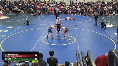 124 lbs Cons. Round 3 - Austin Post, Alexander vs Ely Brownlee, Royalton Hartland-Barker