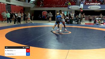 72 lbs Quarterfinal - RaVaughn Perkins, New York Athletic Club vs Alex Mossing, Air Force Regional Training Center