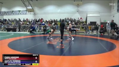 110 lbs Champ. Round 1 - Kaitlyn Moreno, East Los Angeles College vs Ciara Hawkins, Santa Ana College