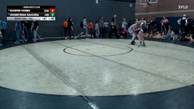 140 lbs Cons. Semi - Kooper Hobbs, Glenn Ferry Wrestling Club vs JohnnyRigo Sauceda, All In Wrestling Academy