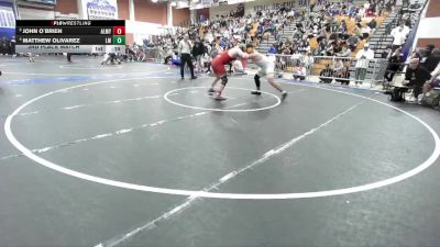 215 lbs 3rd Place Match - John O`Brien, Alemany vs Matthew Olivarez, La Mirada