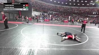 105 lbs Cons. Round 2 - Paige Mayer, Medford vs Olivia Recha, Weyauwega-Fremont