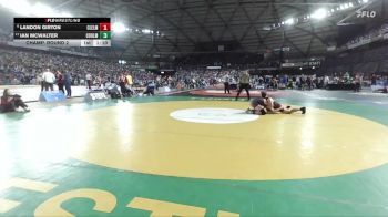 Boys 1B/2B 175 Champ. Round 2 - Ian McWalter, Almira Coulee Hartline vs Landon Girton, Cle Elum