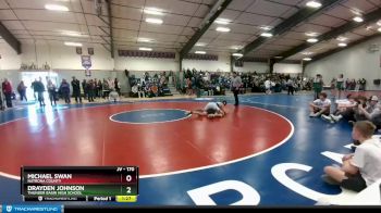 170 lbs Semifinal - Drayden Johnson, Thunder Basin High School vs Michael Swan, Natrona County