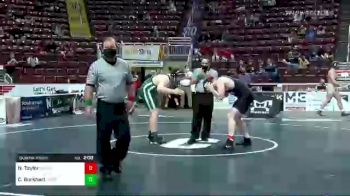 285 lbs Quarterfinal - Nathan Taylor, Brookville vs Caleb Burkhart, Hughesville