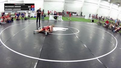 80 lbs Mackenzie Amidon, California Blue vs Julianna LaSavage, Wisconsin