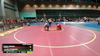 215 lbs Champ. Round 1 - Jacob Atteberry, La Pine High School vs Elias Corona, Oakdale