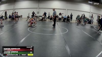 60 lbs Semis (4 Team) - Cooper Cerefice, PA Alliance vs Hunter Vermeulen, Mat Warriors