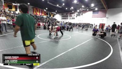 126 lbs Cons. Round 3 - Xavier Pinedo, Long Beach Wilson vs Jude Harper, Valencia (Valencia)