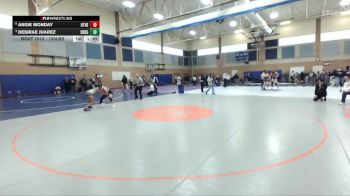 130lbs Quarterfinal - Desirae Juarez, Southridge (Girls) vs Angie Monday, Othello (Girls)
