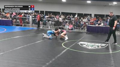 100 lbs Consi Of 16 #1 - Esperanza Gallegos, NM vs Natalie Lippstreu, GA