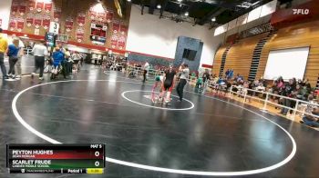 120-128 lbs Quarterfinal - Scarlet Frude, Lander Middle School vs Peyton Hughes, Dean Morgan