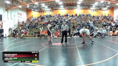 215 lbs Round 2 - Devon Whitt, Fredericktown vs Leelynd Leaf, Mansfield Sr.