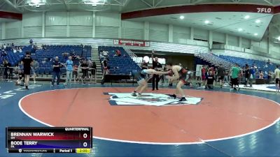 157 lbs Quarterfinal - Brennan Warwick, OH vs Bode Terry, PA