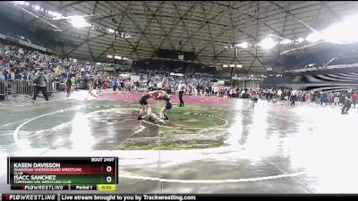 78 lbs Cons. Round 4 - Isacc Sanchez, Toppenish USA Wrestling Club vs Kasen Davisson, Okanogan Underground Wrestling Club