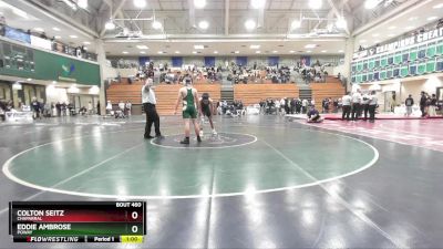 150 lbs Cons. Round 4 - Eddie Ambrose, Poway vs Colton Seitz, Chaparral