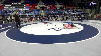 135 lbs Cons. Sub-rd Of 16 - Julia Kay, MT vs Sydney Taylor, KS