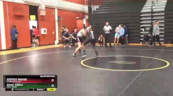 160 lbs Quarterfinal - Isaac Keels, Palo Verde vs Justice Weske, Pahrump Valley